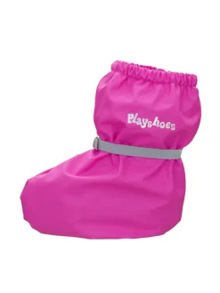 Regenfüßlinge mit Fleece-Futter in Neonpink