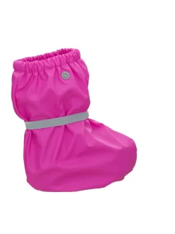 Regenfüßlinge mit Fleece-Futter in Neonpink