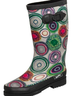 Regenstiefel Anja in schwarz/multi