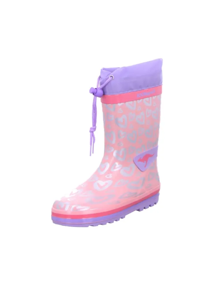 Regenstiefel Gefüttert in rosa