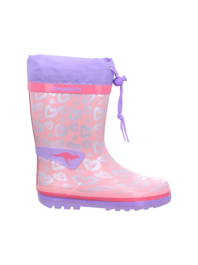 Regenstiefel Gefüttert in rosa