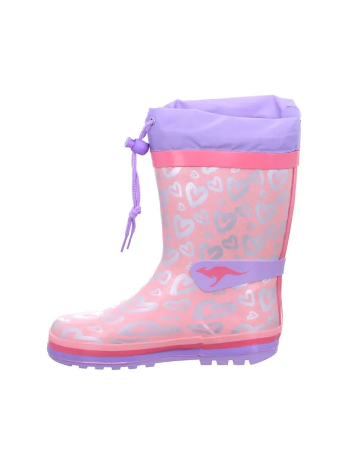 Regenstiefel Gefüttert in rosa