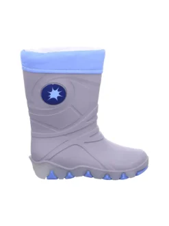 Regenstiefel Gefüttert in grau