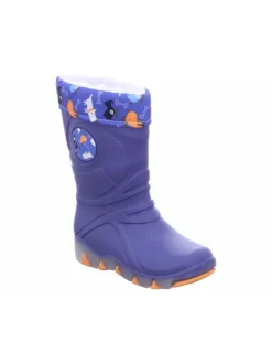 Regenstiefel Gefüttert in blau
