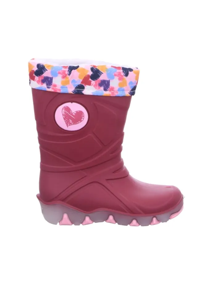 Regenstiefel Gefüttert in rot