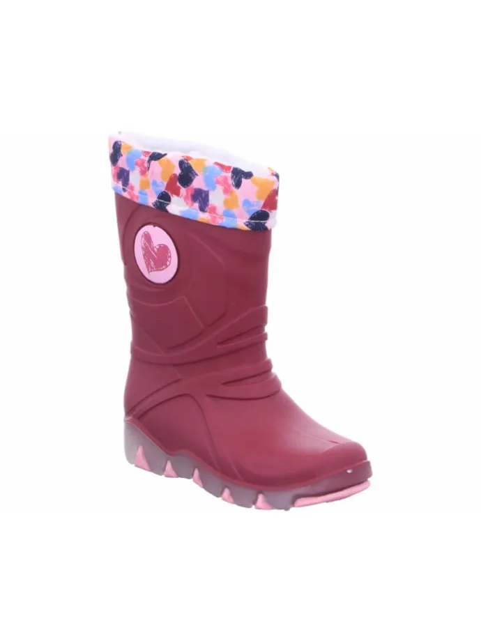 Regenstiefel Gefüttert in rot