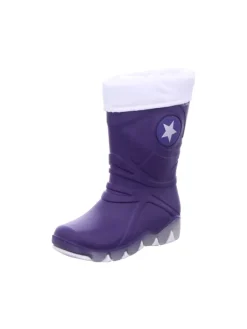 Regenstiefel Gefüttert in lila