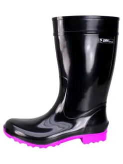 Regenstiefel Luisa in schwarz pink