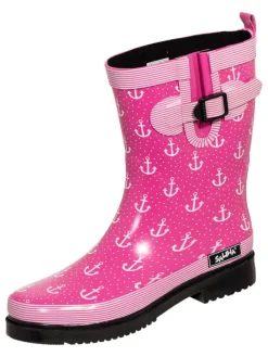 Regenstiefel Marleen in fuchsia/multi
