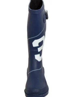 Regenstiefel Simone in dunkelblau/weiß