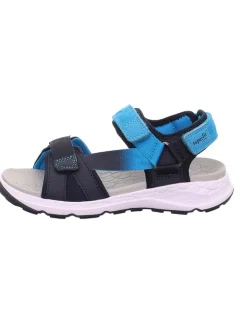 Sandale "Criss cross" in Dunkelblau/ Hellblau