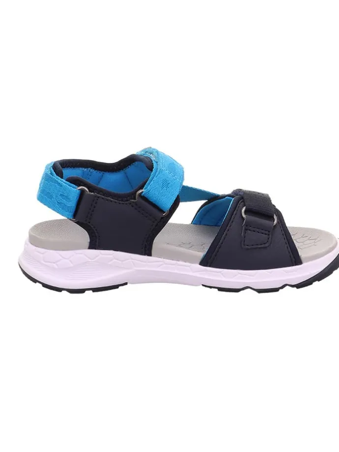 Sandale "Criss cross" in Dunkelblau/ Hellblau