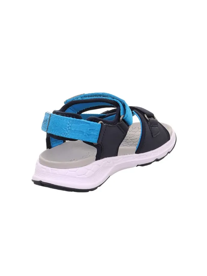 Sandale "Criss cross" in Dunkelblau/ Hellblau