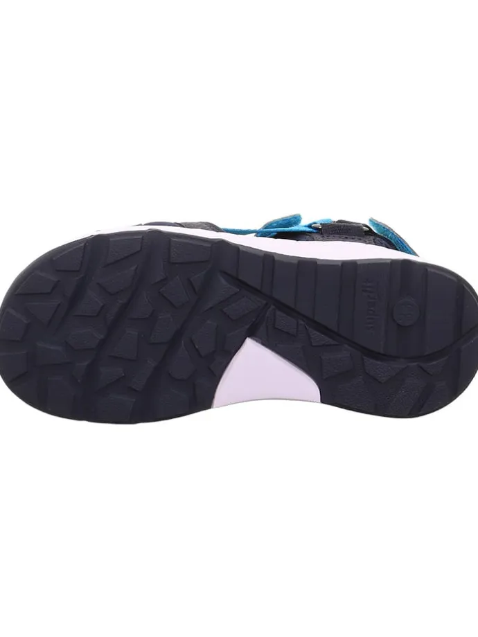 Sandale "Criss cross" in Dunkelblau/ Hellblau