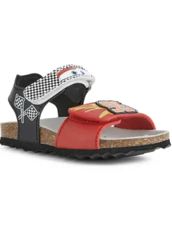 Sandalen "Chalki" in Rot/ Schwarz