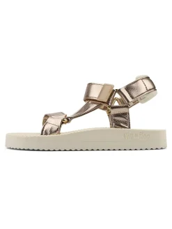 Sandalen "Comfy" in Beige/ Gold