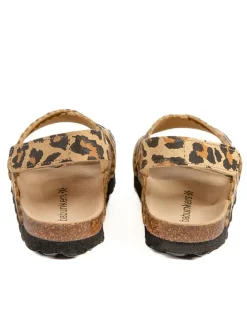 Sandalen in Beige/ Braun