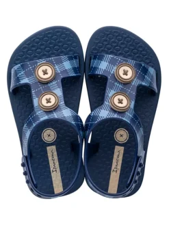 Sandalen in Blau/ Bunt