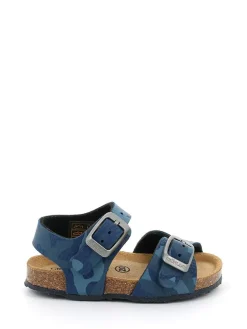 Sandalen in Blau/ Bunt