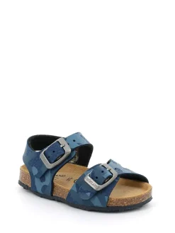 Sandalen in Blau/ Bunt