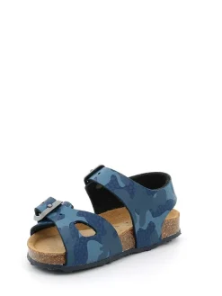 Sandalen in Blau/ Bunt