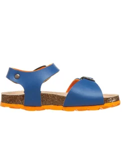 Sandalen in Blau/ Orange