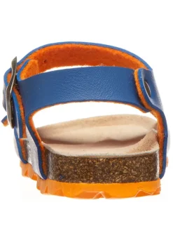 Sandalen in Blau/ Orange