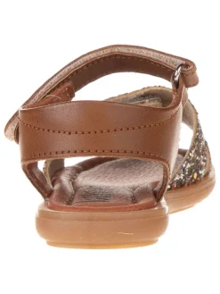 Sandalen in Braun/ Bunt