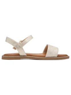 Sandalen in Creme