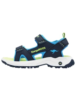 Sandalen in Dunkelblau/ Grün