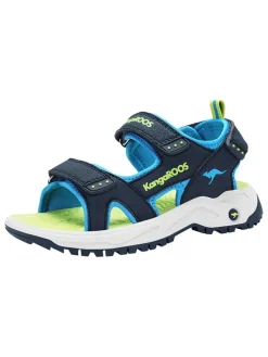 Sandalen in Dunkelblau/ Grün