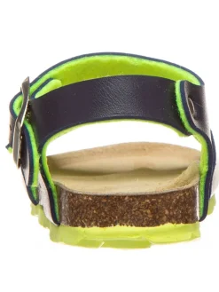 Sandalen in Dunkelblau/ Grün