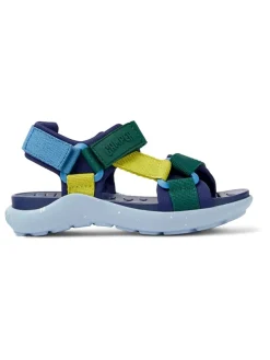 Sandalen in Dunkelblau/ Grün