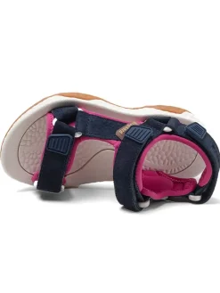 Sandalen in Dunkelblau/ Pink