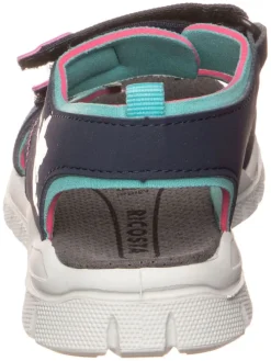 Sandalen in Dunkelblau/ Pink/ Türkis