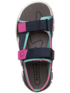 Sandalen in Dunkelblau/ Pink/ Türkis