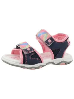 Sandalen in Dunkelblau/ Rosa/ Bunt