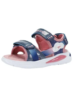 Sandalen in Dunkelblau/ Rosa