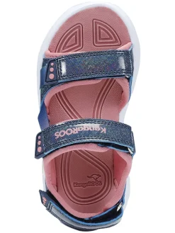 Sandalen in Dunkelblau/ Rosa