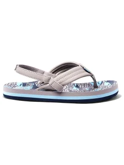 Sandalen in Grau/ Dunkelblau