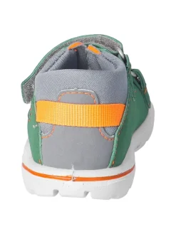 Sandalen in Grau/ Grün