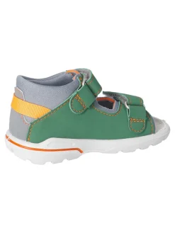 Sandalen in Grau/ Grün