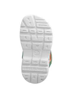 Sandalen in Grau/ Grün