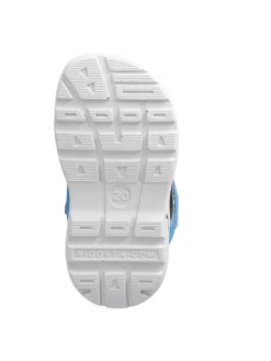 Sandalen in Grau/ Hellblau