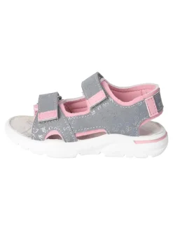 Sandalen in Grau/ Rosa