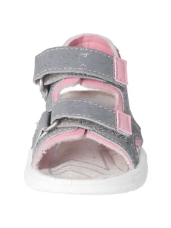 Sandalen in Grau/ Rosa