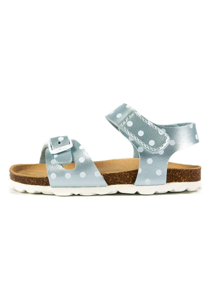 Sandalen in Hellblau/ Bunt