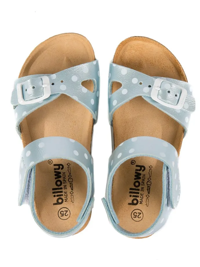 Sandalen in Hellblau/ Bunt