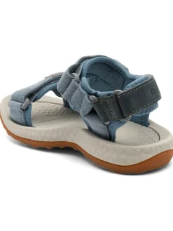 Sandalen in Hellblau/ Grau