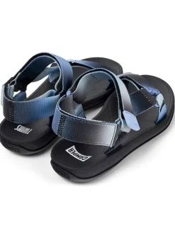 Sandalen in Hellblau/ Schwarz